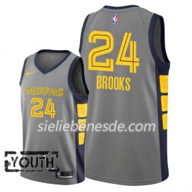Kinder NBA Memphis Grizzlies Trikot Dillon Brooks 24 2018-19 Nike City Edition Grau Swingman